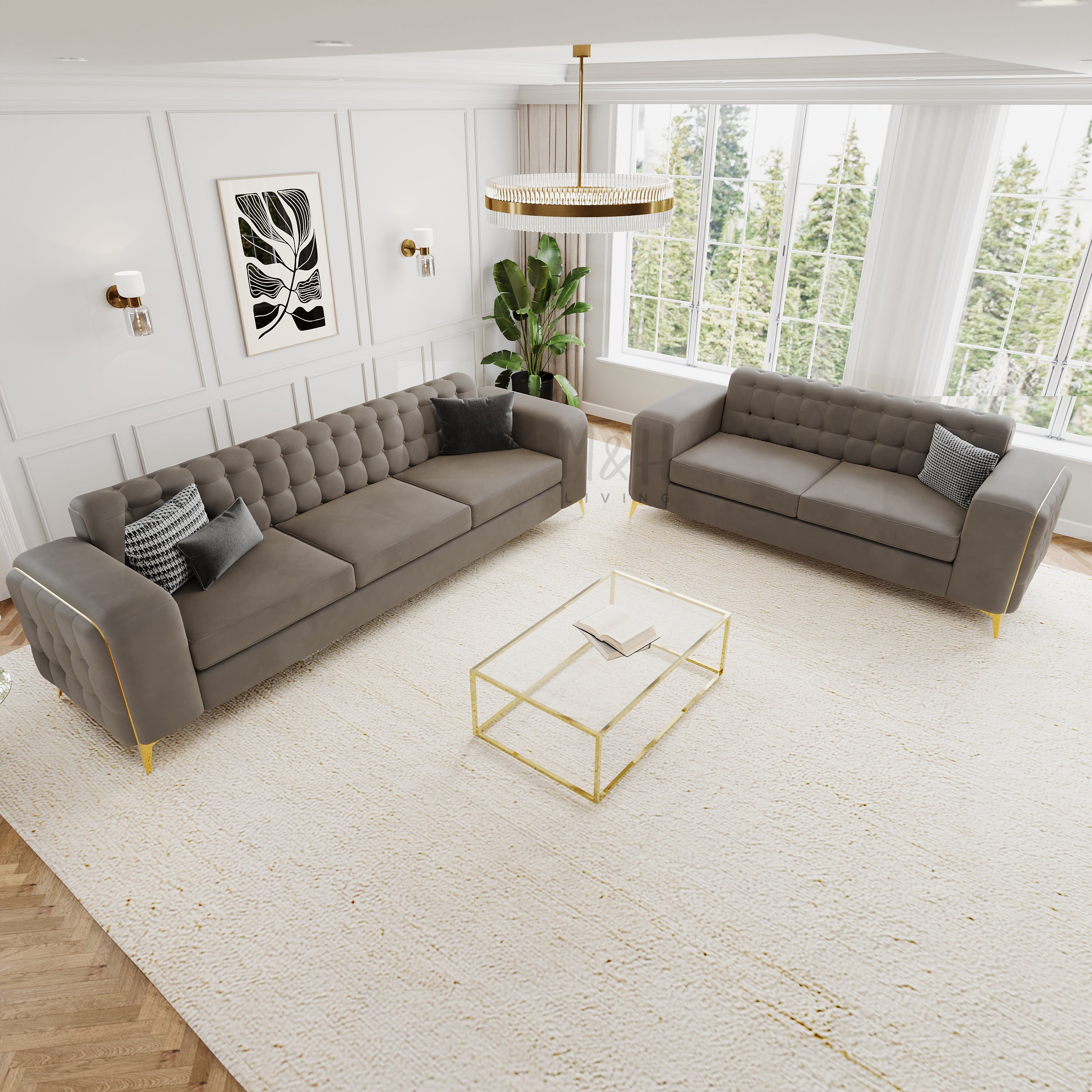 Charlotte 3 + 2 Seaters Sofa Set