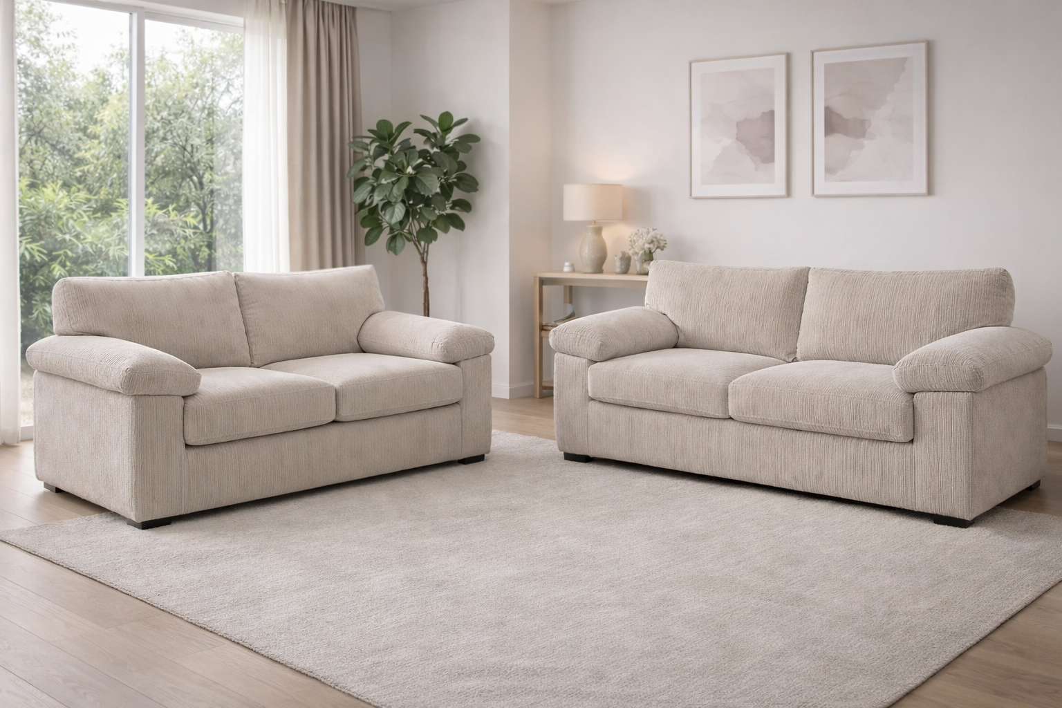 Jumbo cord sofa