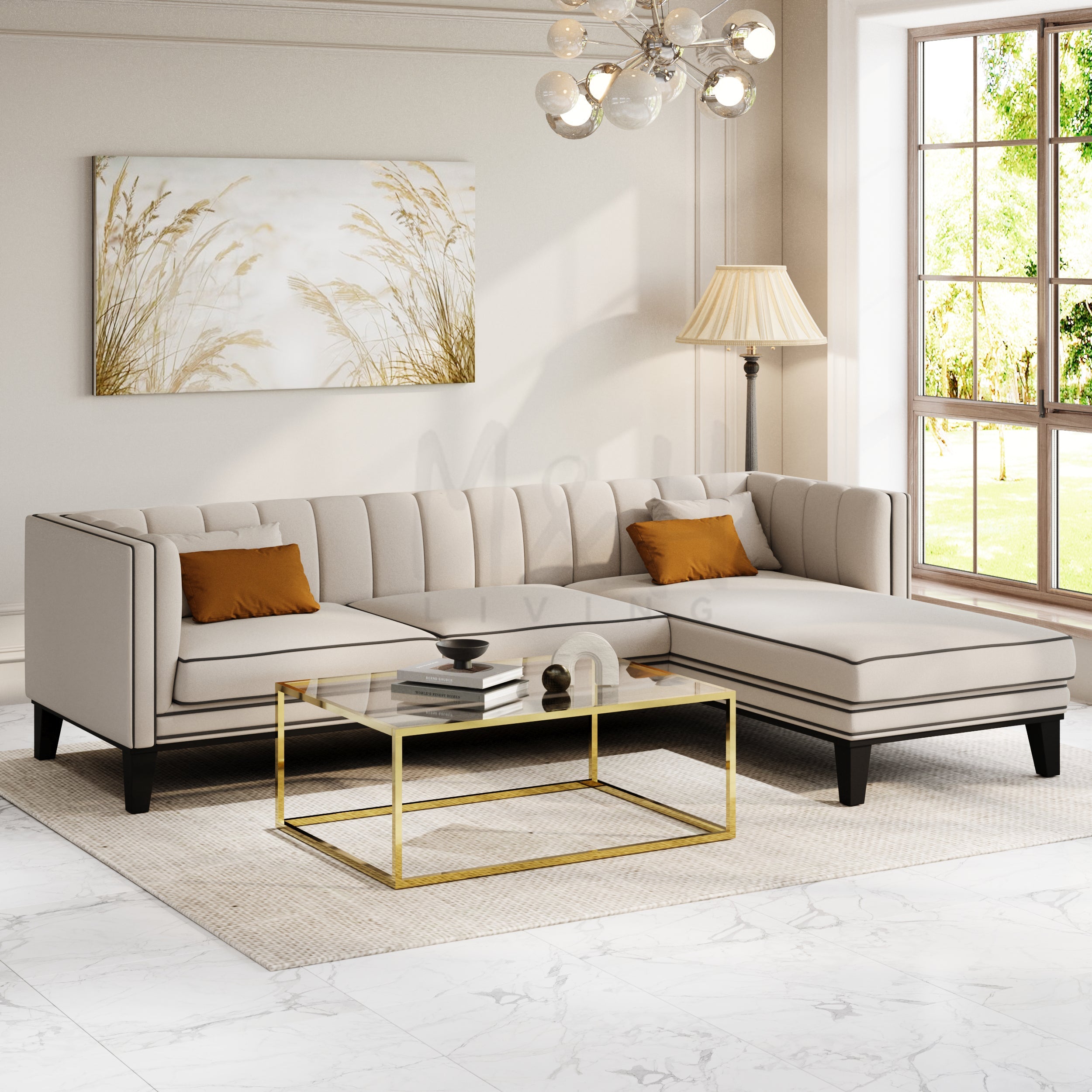 MH Luxury L Shape Sofa