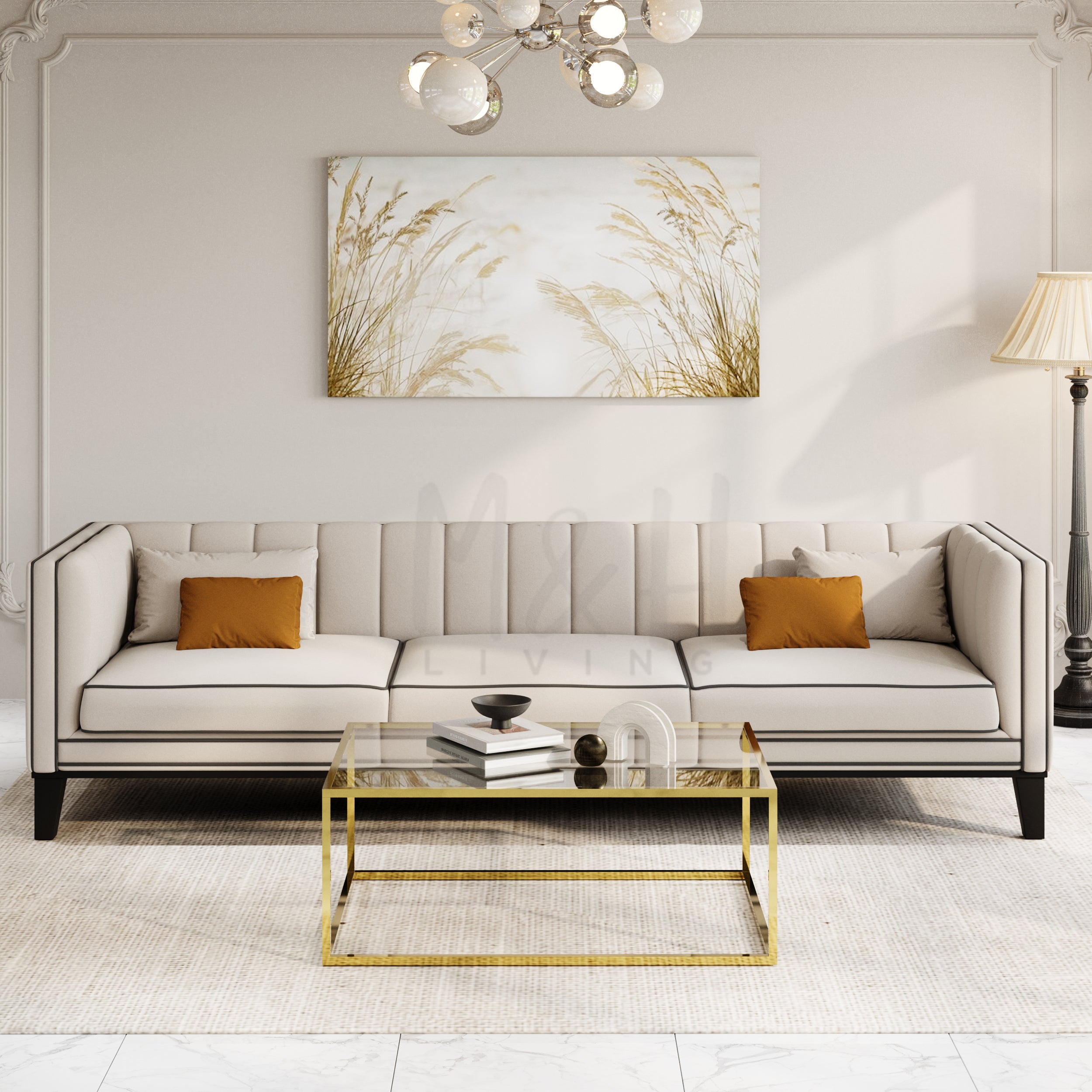MH Luxury 3 + 2 Seaters Sofa Set