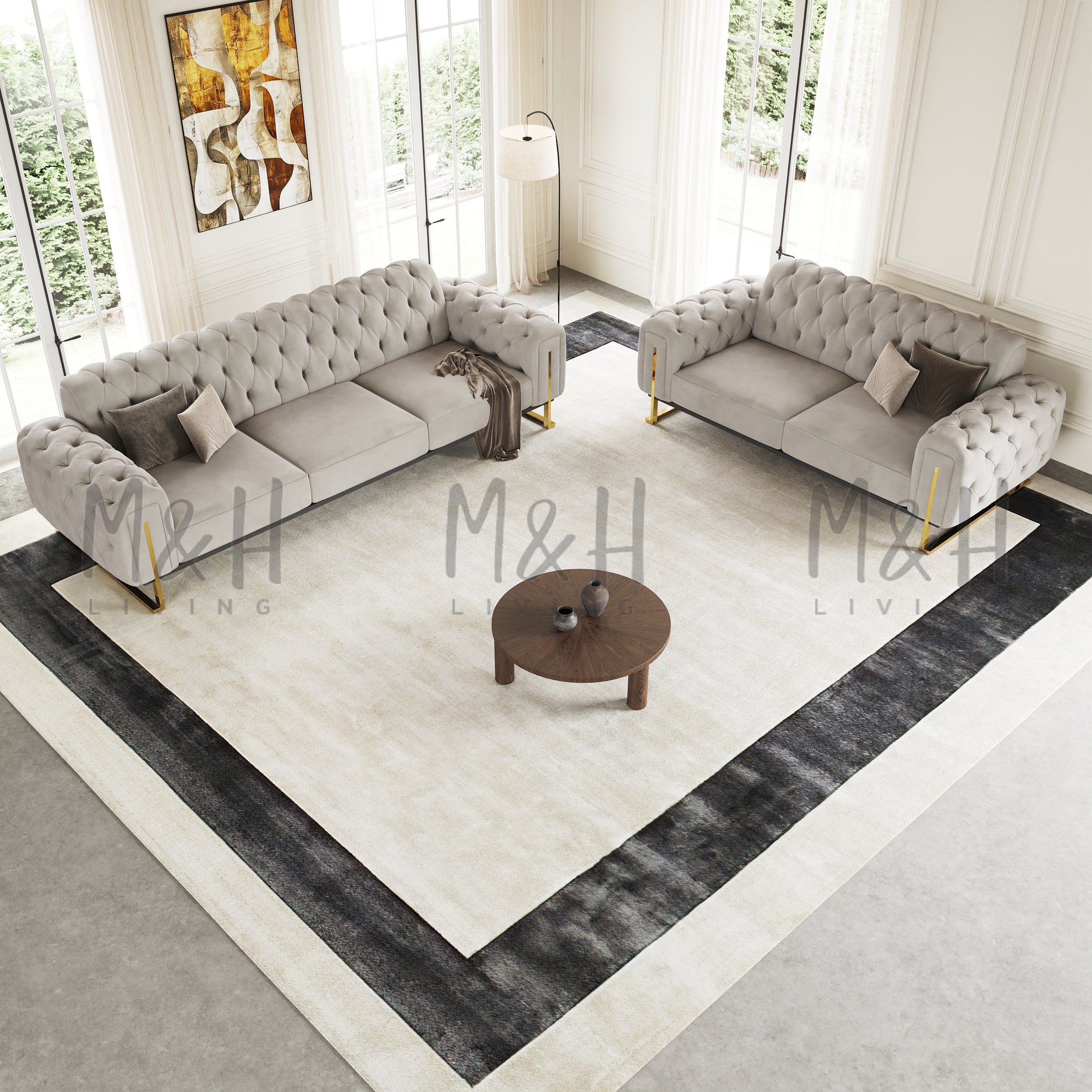 Scarlet 3 + 2 Seaters Sofa Set