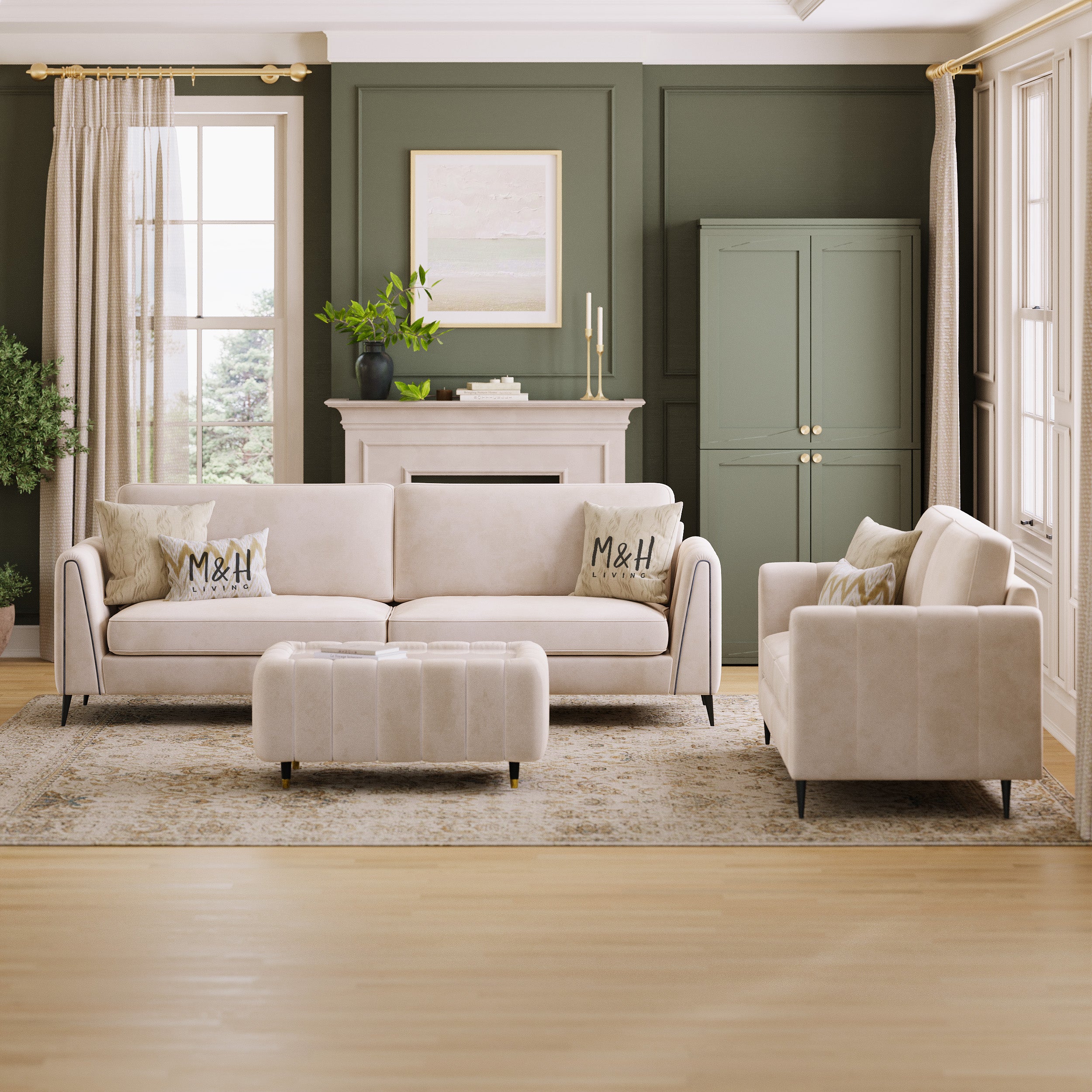 Amelia 3 + 2 Seaters Sofa Set