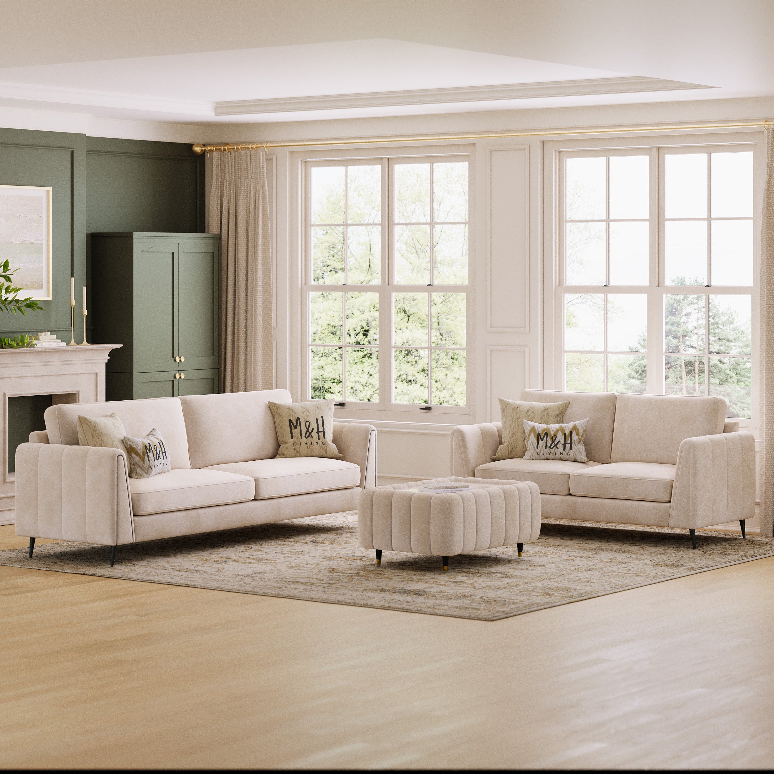 Amelia 3 + 2 Seaters Sofa Set