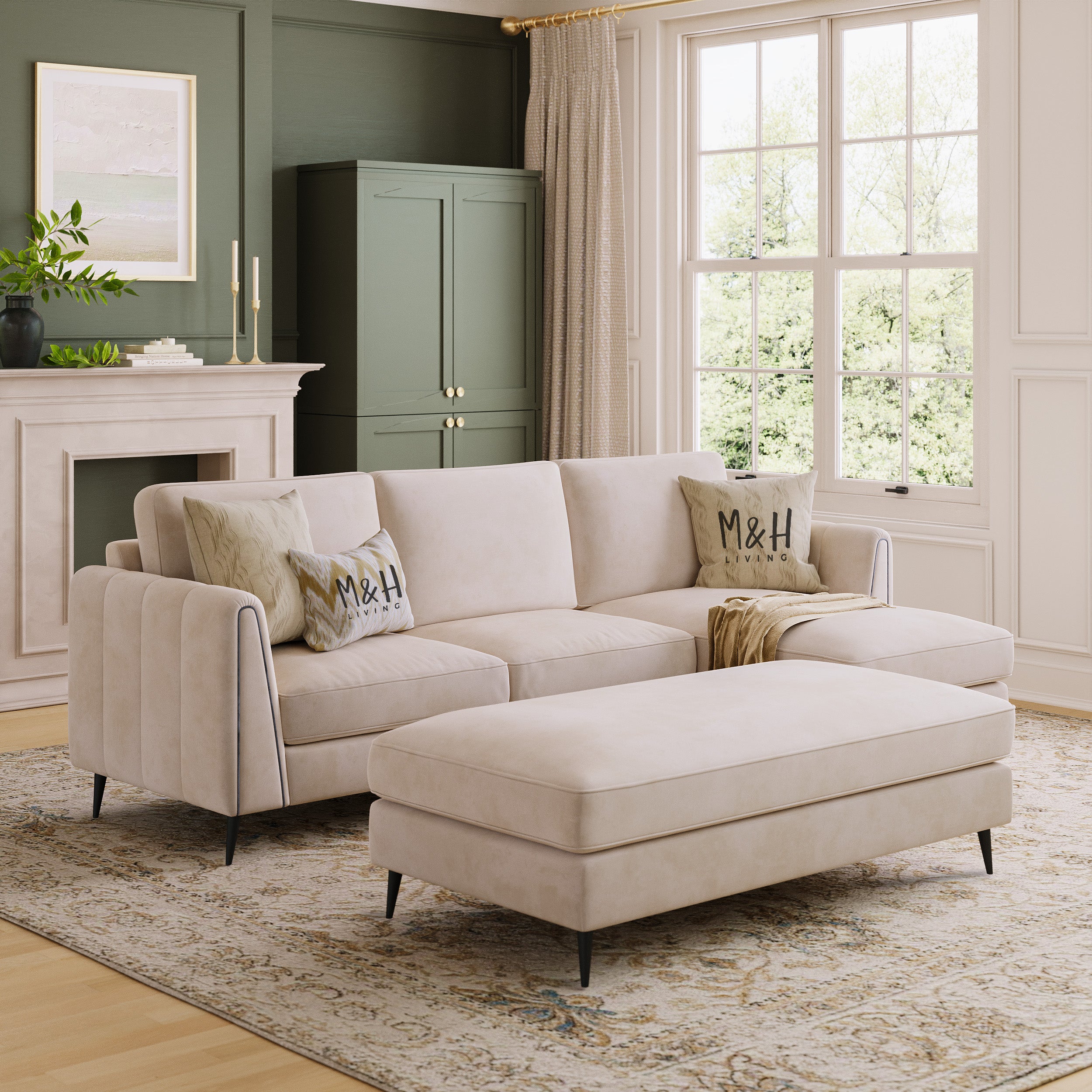 Amelia L Shape Sofa