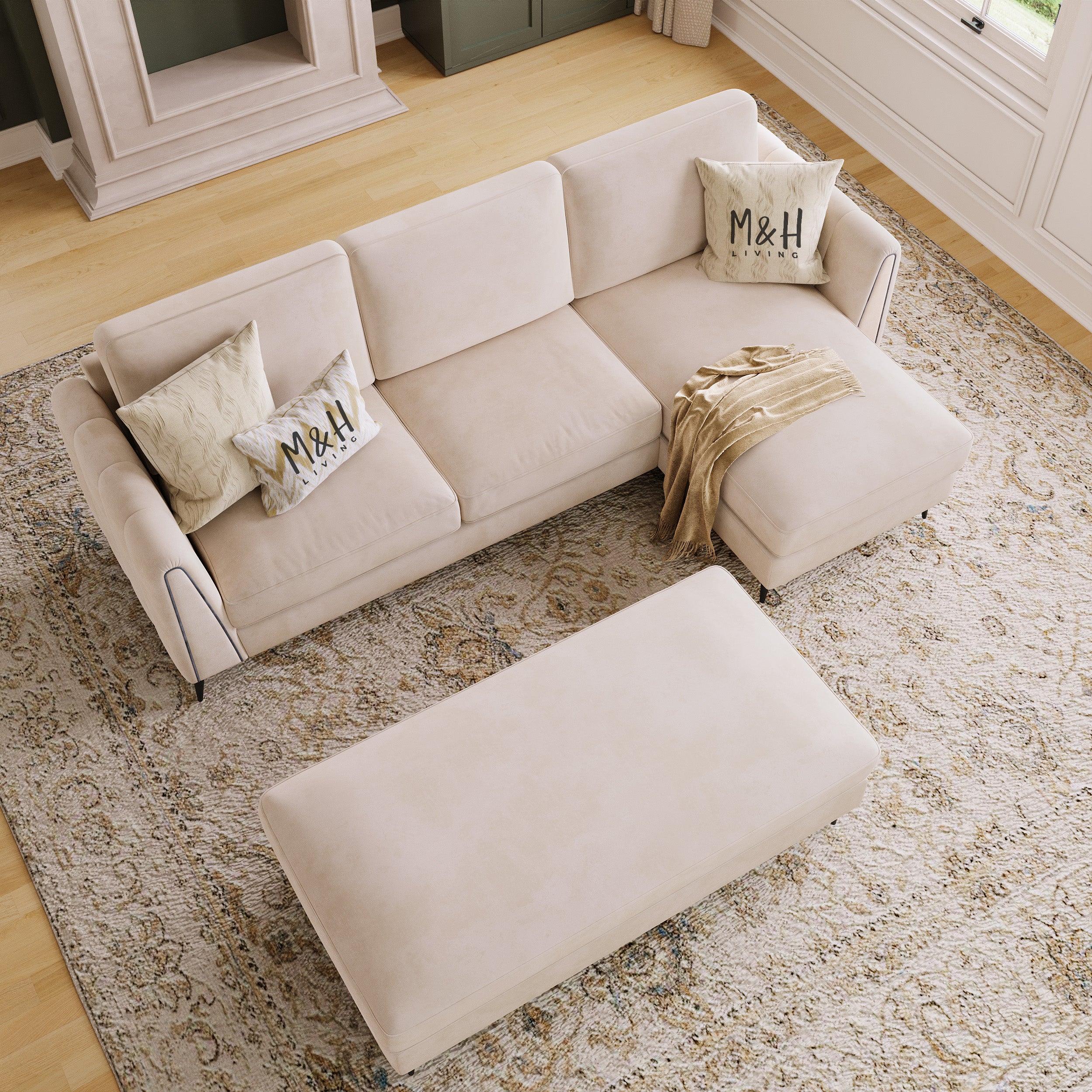Amelia L Shape Sofa