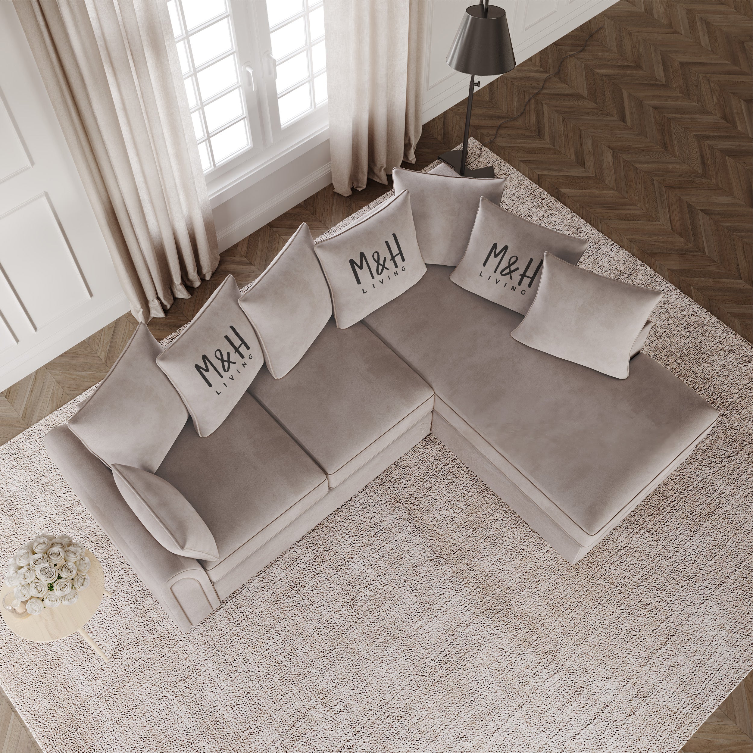 Clara L Shape Sofa