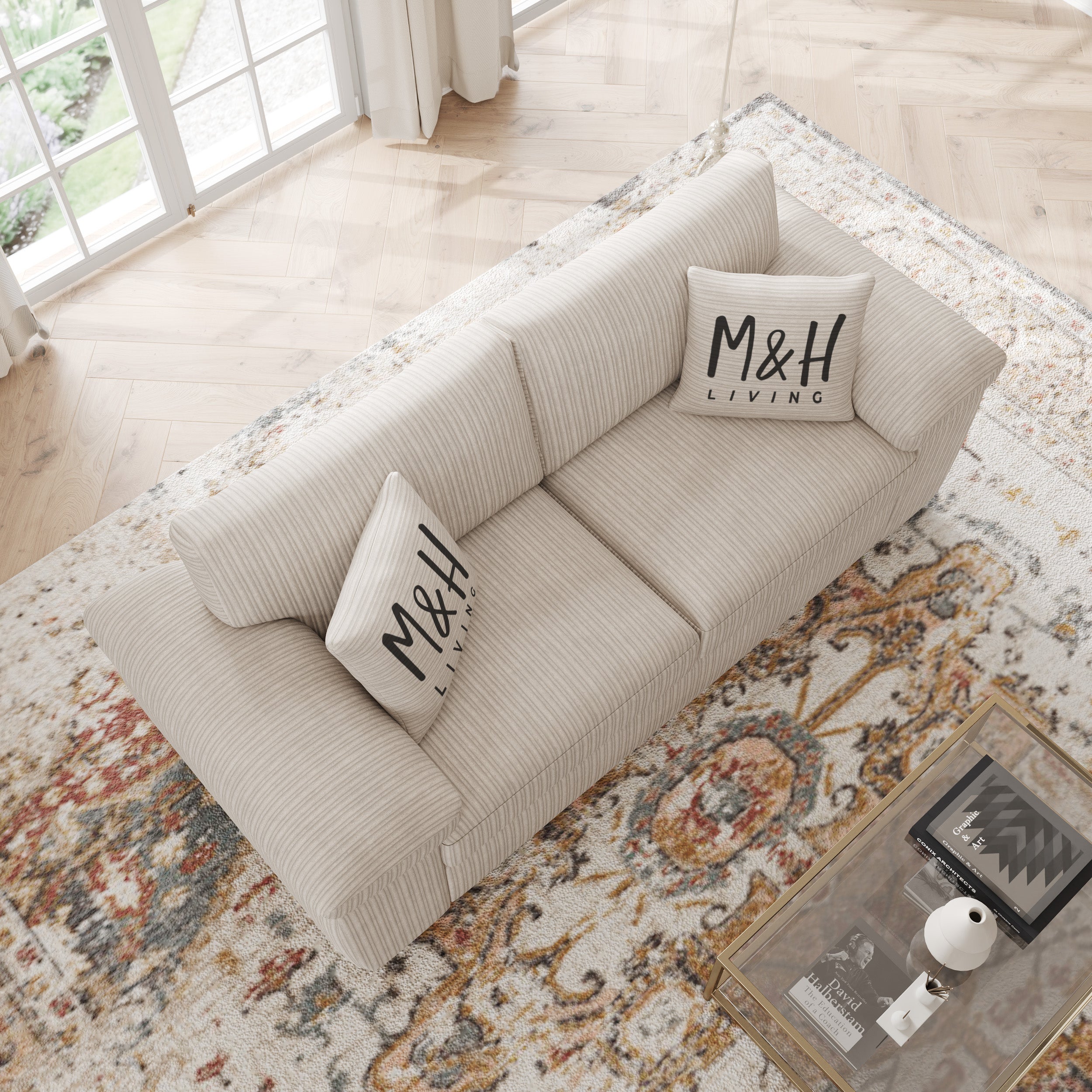 Jumbo Cord 3 Seater Sofa