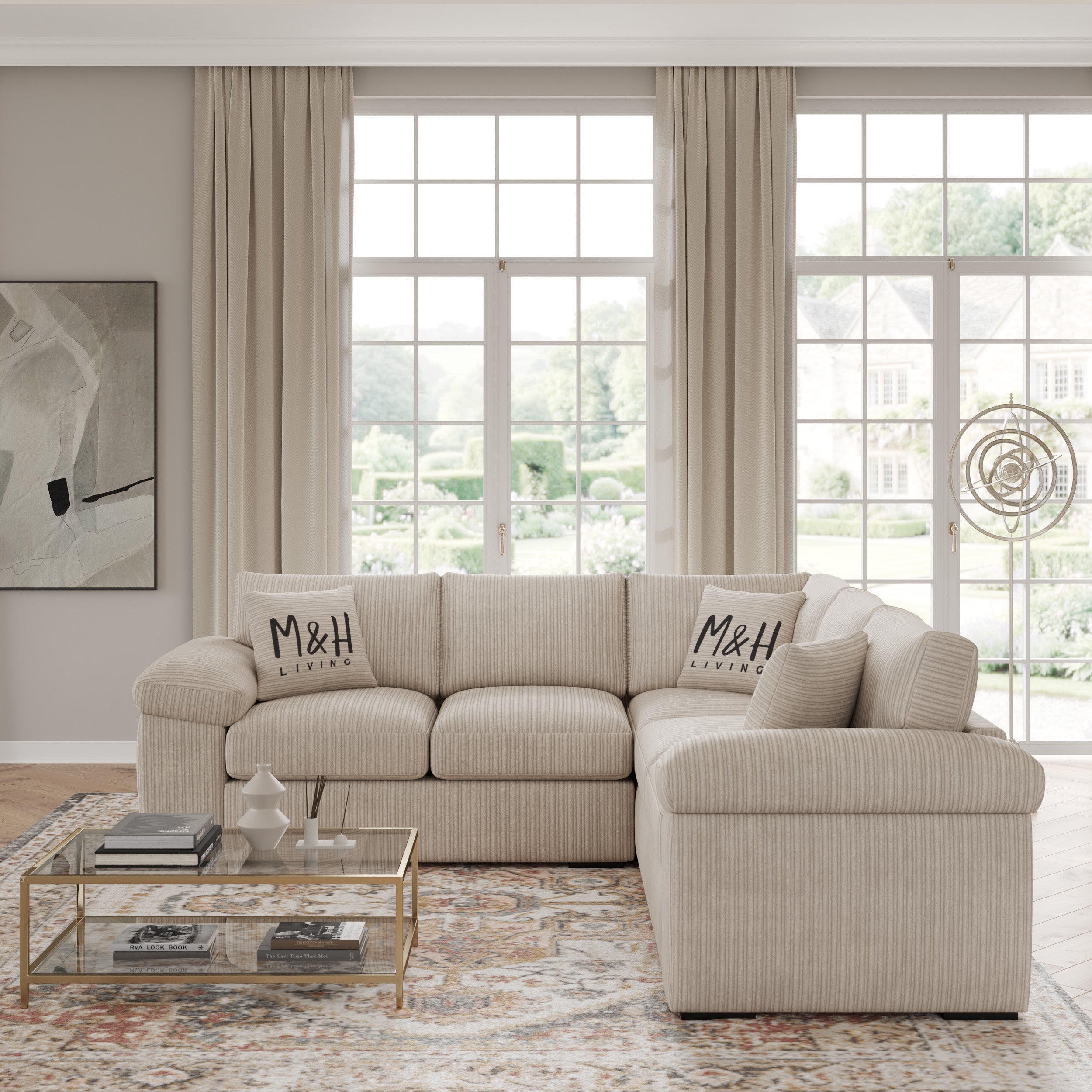 Jumbo Cord Corner Sofa