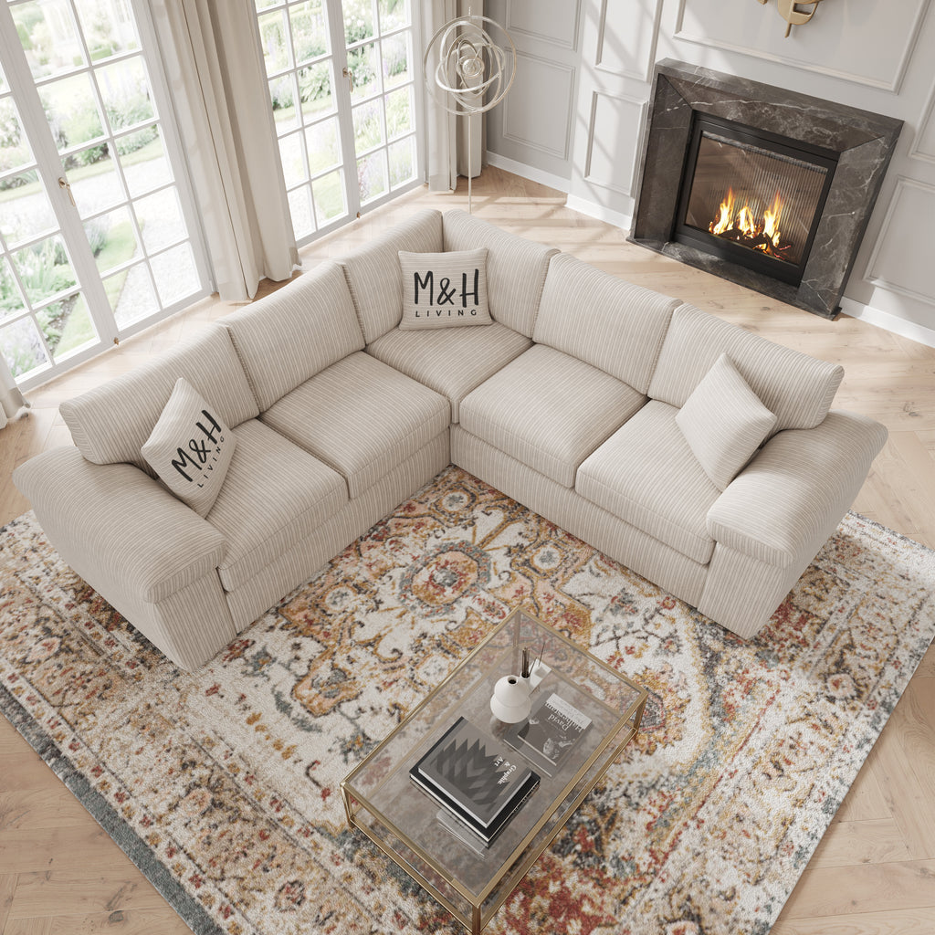 Jumbo Cord Corner Sofa