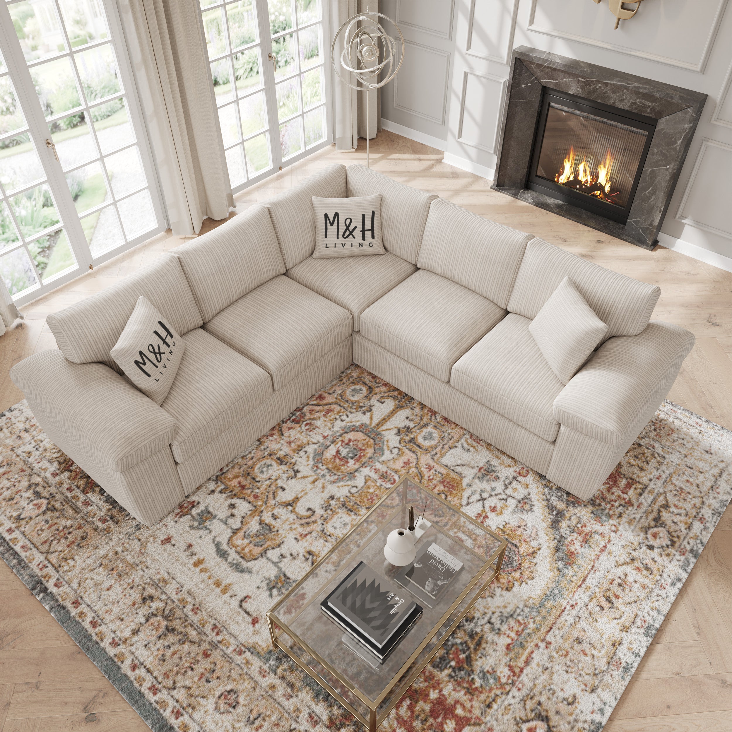 Jumbo Cord Corner Sofa