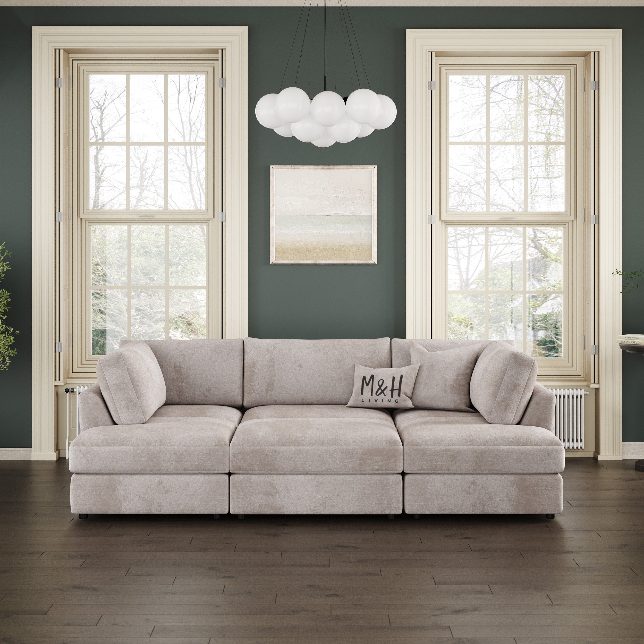 M&H Convertible U Shape Sofa