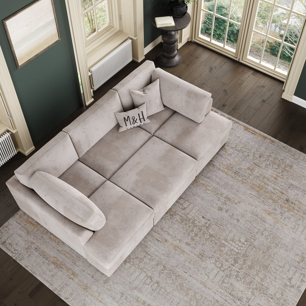 M&H Convertible U Shape Sofa