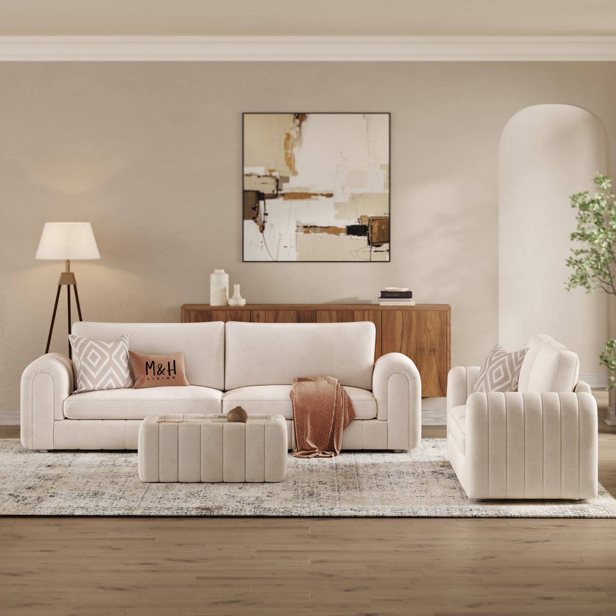 MH Lily 3 + 2 Seaters Sofa Set