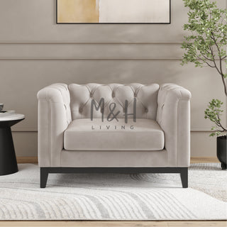 MH Luxury Chesterfield 1 Seater Sofa