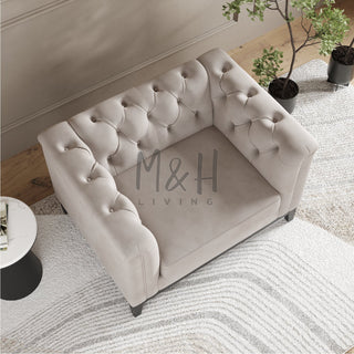 MH Luxury Chesterfield 1 Seater Sofa