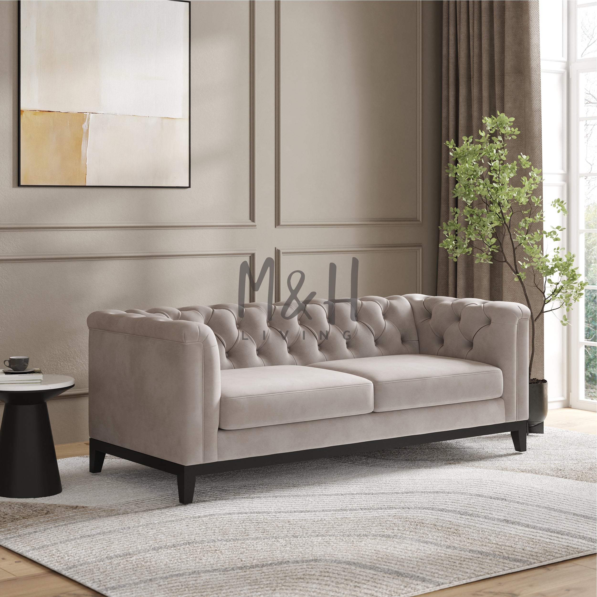 MH Luxury Chesterfield 2 Seater Sofa