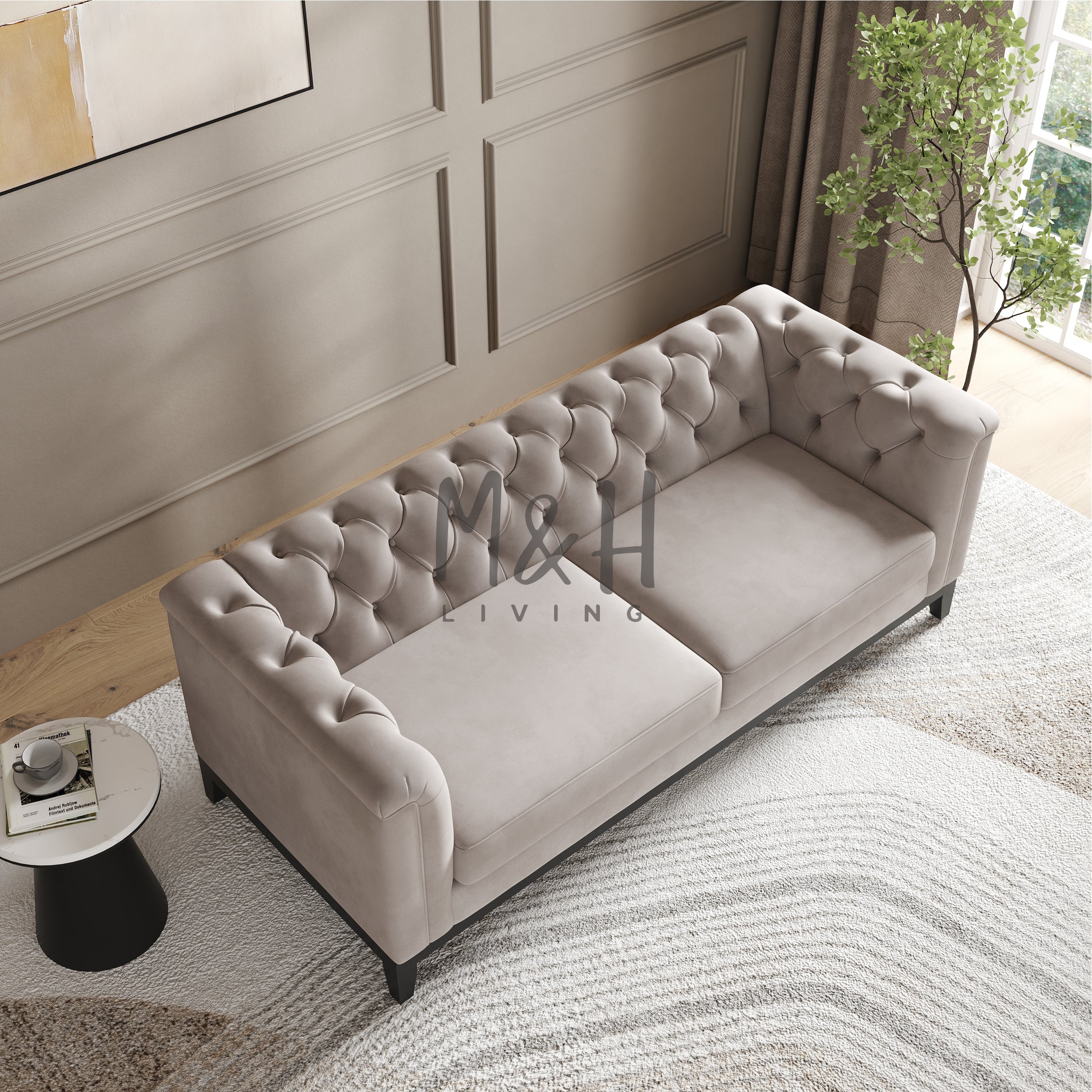MH Luxury Chesterfield 2 Seater Sofa