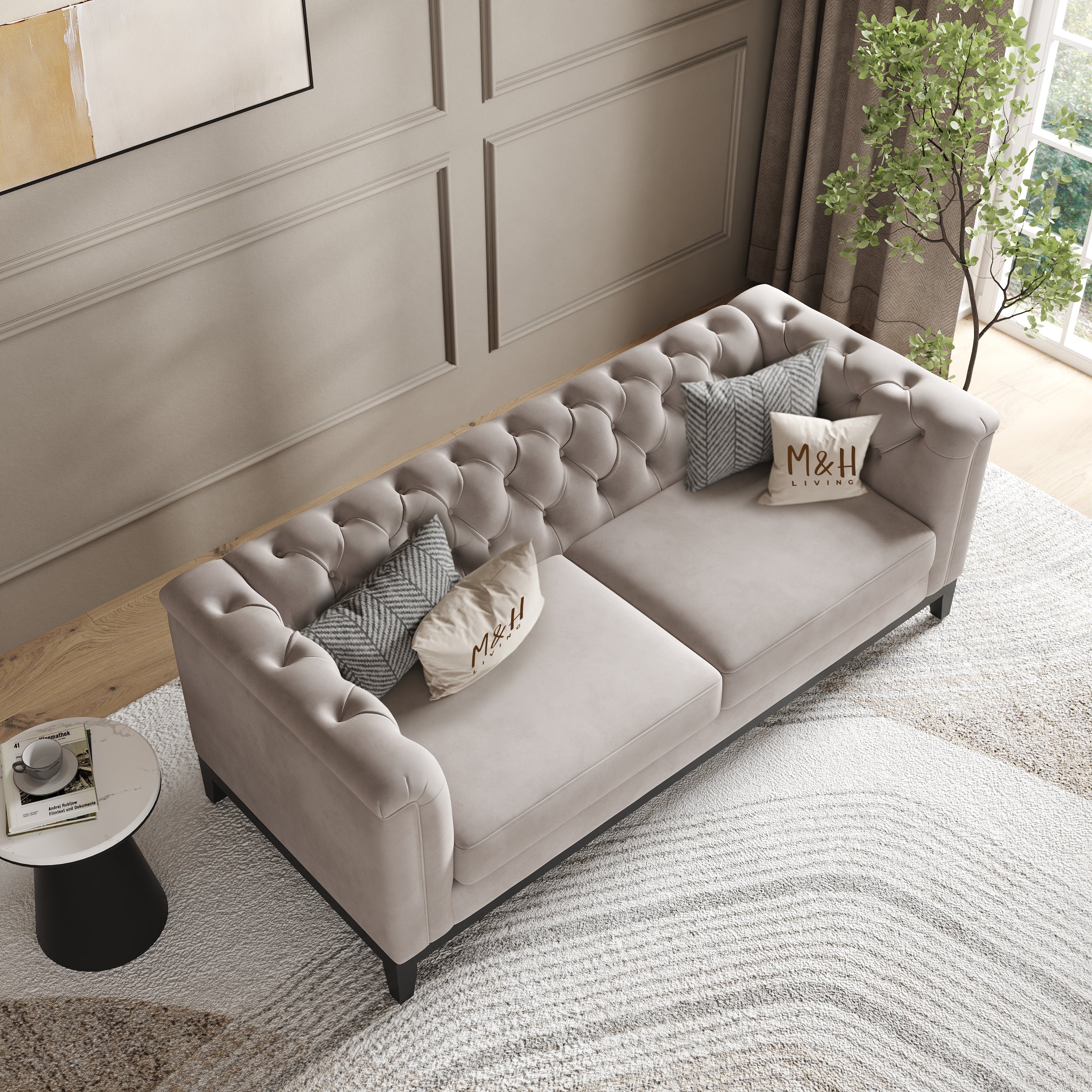 MH Luxury Chesterfield 2 Seater Sofa