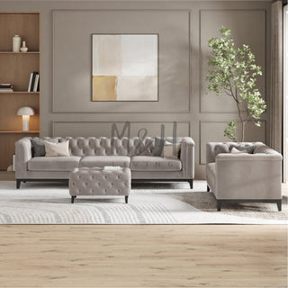 MH Luxury Chesterfield Sofa 3 + 2 Seater