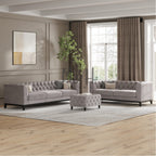 MH Luxury Chesterfield 3 + 2 Seaters Sofa Set