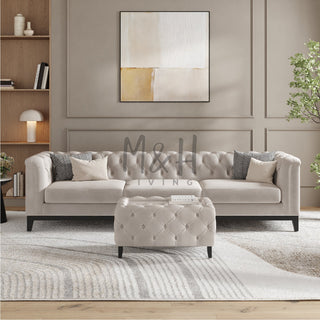 MH Luxury Chesterfield 4 Seater Sofa