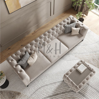 MH Luxury Chesterfield 4 Seater Sofa