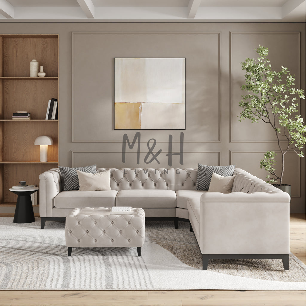 MH Luxury Chesterfield Corner Sofa