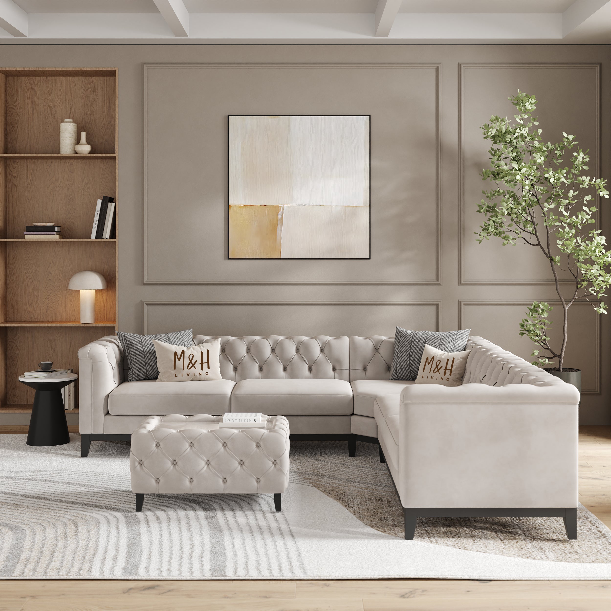 MH Luxury Chesterfield Corner Sofa
