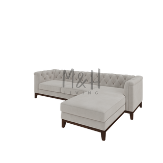 MH Luxury Chesterfield L Shape Sofa