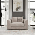MH Somerset 1 Seater Sofa shown in plush velvet, front view in a living room