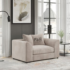 MH Somerset 1 Seater Sofa shown in plush velvet, angled view in a living room