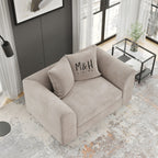 MH Somerset 1 Seater Sofa shown in plush velvet, overhead view in a living room