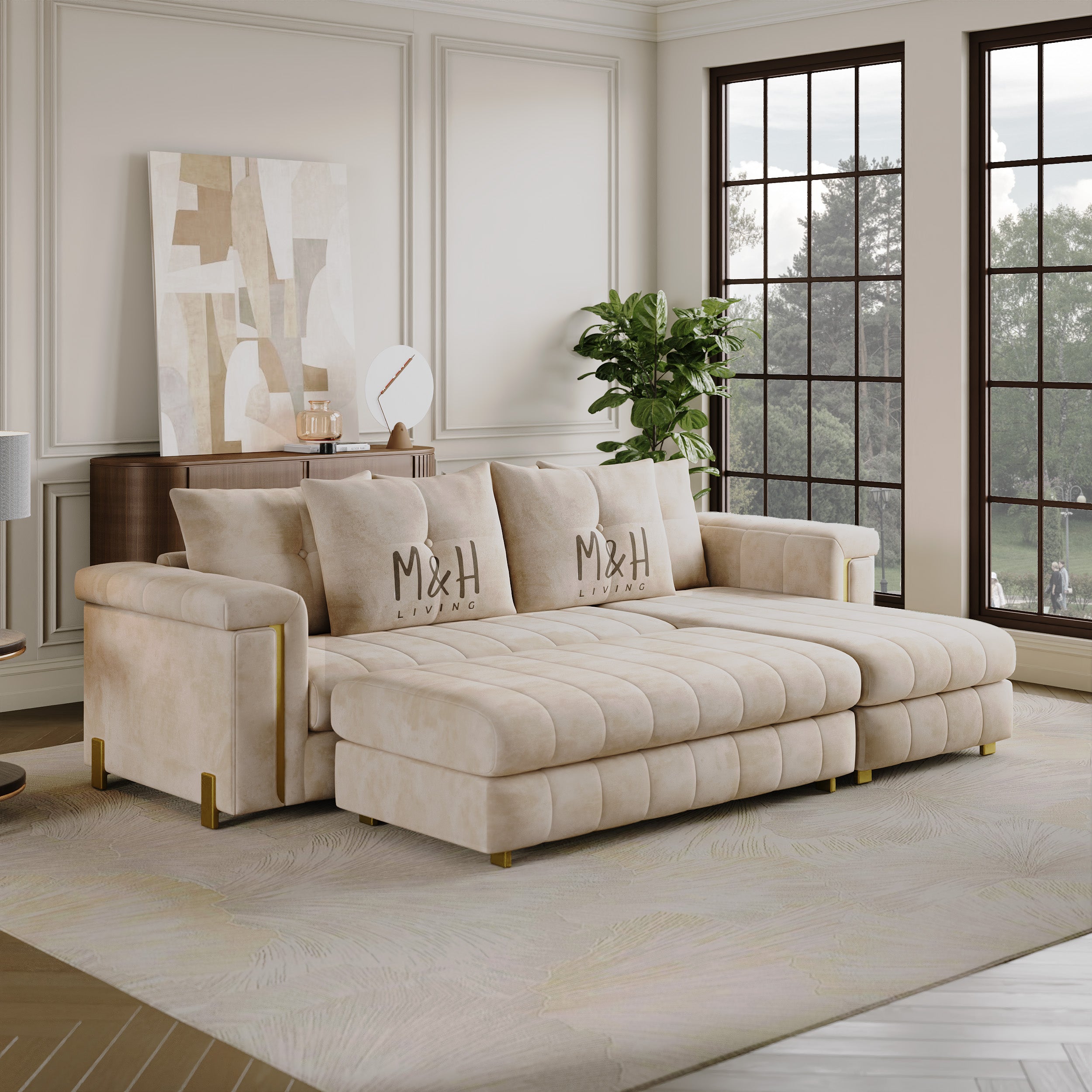 Oliver L Shape Sofa
