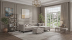 MH Luxury Chesterfield L Shape Sofa