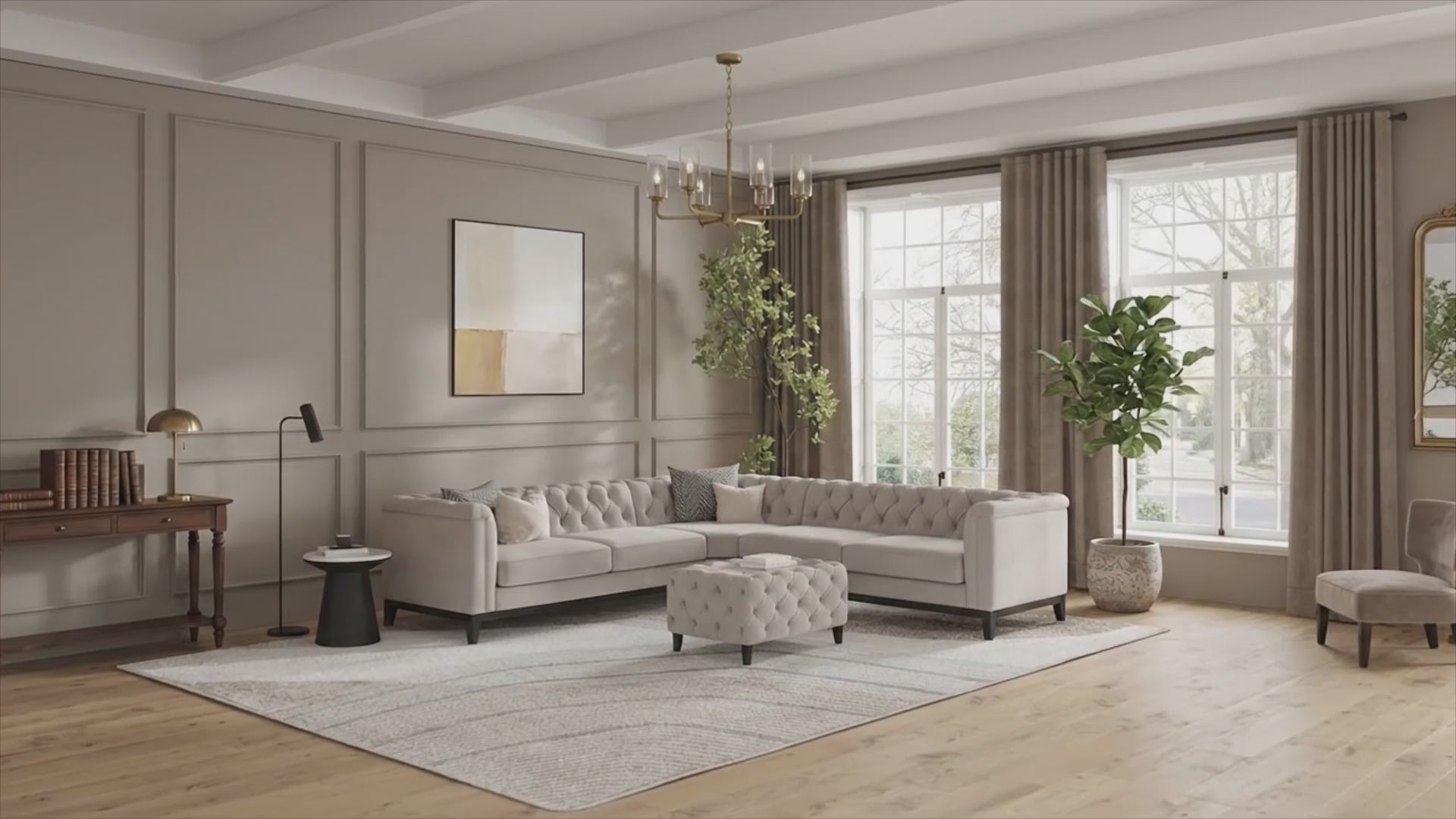 MH Luxury Chesterfield Corner Sofa