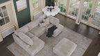 M&H Convertible U Shape Sofa
