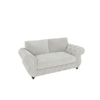 Rio 2 Seater Sofa shown in plush velvet, view on a plain background